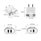 5V 2.1A Iphone 12 Fast Wall Charger Dual USB 2 Ports 18w USB Power Adapter