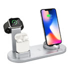 OEM Foldable 4 In 1 Wireless Charging Stand , FCC Wireless Charging Phone Holder