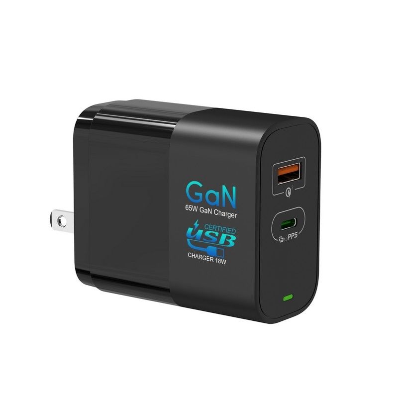 65w Gan Fast Wall Charger USB C PD Charger With International Plugs