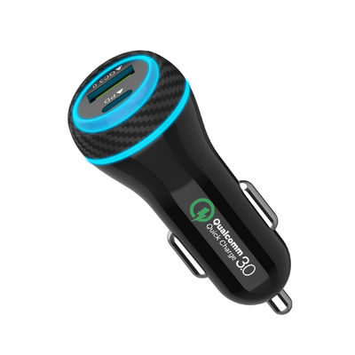 PD QC 3.0 51W USB C USB محول شاحن سيارة للهاتف المحمول